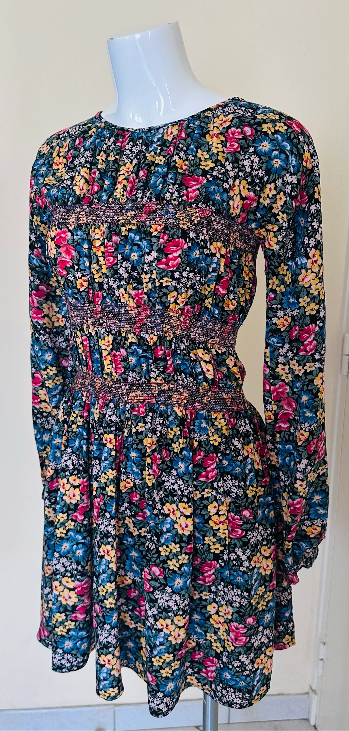 Vestido Floral Smockado Sublime ASOS – Tamanho 38 – Estado Novo – photo 5